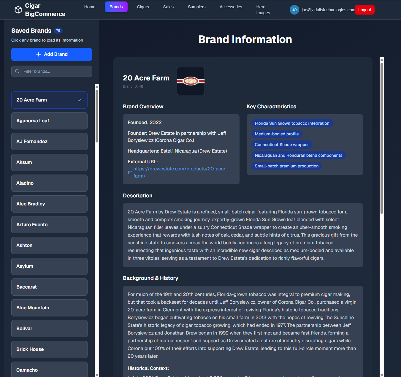 Vintino's AI Enhanced Admin Panel Mockup
